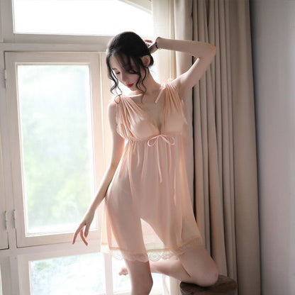 Ultimate Comfort High Quality Soft Korean Fashion Bridal See Through Nightwear